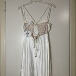 Selfie Leslie NEW! Golden Era Satin Lace Cowl Neck Midi White Dress XL st3125b01 Photo 10