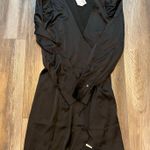 Abercrombie & Fitch NWT  Long Sleeve Satin Drapey Dress Photo 1
