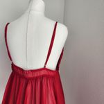 Y2K Vintage Red Babydoll Lingerie Nightie Chiffon Slip Dress Satin Bow L Size L Photo 7