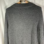 Lands End Women Mock Neck Cable Knit Sweater Dress Gray Long Sleeve Size L 14 16 Size L Photo 9