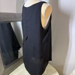 Banana Republic Black Relaxed Tank Top with sheet detailing and layered in back Photo 7