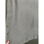 H&M Long Sleeve Side Buttons Grey Brown Beige Scoop Neck Sweater Size Large Photo 1
