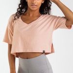 Gymshark Cropped Towel Tee in Pink Photo 0