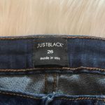 Just Black Lulu’s  Denim Fringe Cropped Jeans Photo 4