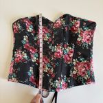 Alivia y Fashion Simone Plus Size Black Floral Print Clasp Corset Top Size 3X Photo 1