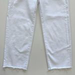 Fidelity Denim Malibu High Wide Leg Cropped White Jeans size 29 Photo 2
