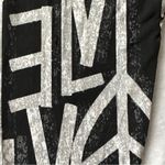 Charlotte Russe  Peace Heart Key Love Leggings in Black/White/Gray - Size XS Photo 11