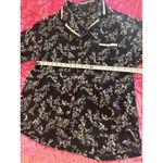 Ellen Tracy  Pajama Set Black and White Fleece Winter Long Sleeve Photo 4