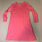 Gudrun Sjoden Pink sz MED dress organic cotton Modal long tunic Dress Pockets Photo 0