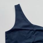 Girlfriend Collective  Bianca Sports Bra One Shoulder Skyline Blue Size XL NEW Photo 1