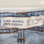 ZARA  Z1975 Floral Embroidered Ankle Frayed Jeans Size 2 Photo 6