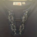 FINAL MARKDOWN Denim and company top small Black Photo 1