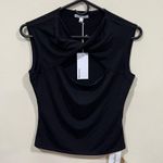 Reformation NWT  black blouse top size medium Shae Knit Top Photo 0