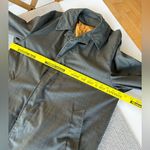 Vintage Towncraft by Penney’s Olive Green Plaid Trench Coat Size 40 (Medium) Photo 5