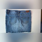 EXPRESS Blue Pencil Mini Skirt Casual Photo 3