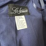 La Femme NWOT  Simply Chic Off-The-Shoulder Jersey Gown Navy Blue Women's Size 2 Photo 4