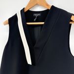 Rag and Bone  Lodwick Black V Neck Sleeveless Mini Dress Size 6 MSRP $550 Pockets Photo 4
