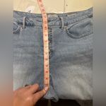 LOGO By Lori Goldstein  Wide Leg Crop Jeans Button Fly Light Wash Size 14 High Photo 3