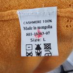 Orange Cashmere Sharkbit Hi Lo Open Front Long Cardigan sz L Size L Photo 6