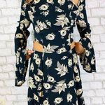 ASOS dress 2 mini bell sleeves cut out floral party long sleeve pleats. Photo 0