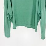 Anthropologie  Dina V Neck Oversized Textured Top Green Moss Size Medium Photo 5