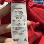 Armani Exchange  Women’s Red Short Sleeve T-Shirt large 100% cotton top logo Photo 5