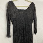 Candie's  Juniors L Black Lace Midi Bodycon Dress Witchy Whimsigoth Dark Romantic Photo 2