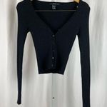 Forever 21  Medium Ribbed Y2K Knit Buttery Soft Crop Cardigan Sweater Photo 0