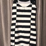 H&M  Striped Navy White Sleeveless Simple Dress Photo 3