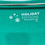 Vintage Santa Green Long Sleeve Tee by Holiday Editions Cotton Holiday Novelty Size 1X Photo 3