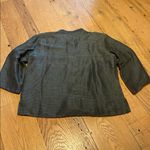 Eileen Fisher  Silk Linen Blade Collar Lagenlook Arty Minimalist Blouse Medium Photo 7