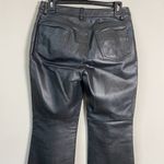 Newport News Vtg Jeanology Collection Womens 6P Bootcut 100% Leather Black Pants Photo 10