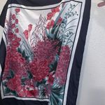 Overseas Advantage vtg floral print square Neck scarf Pink Photo 3