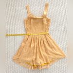 Hollister Smocked Open Back Romper - Golden Yellow - S Photo 8