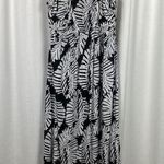 Lane Bryant Black&White Palm Print Knit Maxi Dress Sz.26/28 Photo 0
