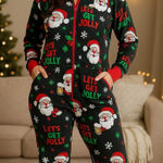 Onesie Brand Let's Get Jolly Christmas Pajamas S/M Size M Photo 0