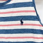Ralph Lauren Polo Striped Tank Dress Women's Medium Blue White Pink Casual Photo 2