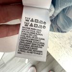 Lucky Brand Blouse Coastal Blue Stripe Tunic Collarless Viscose SMALL Photo 5