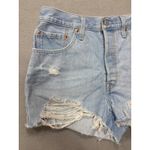Levi's Women's Size 31 Denim 501 Shorts Distressed Ripped Frayed Hem Light Wash Photo 5