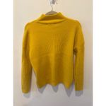 Tularosa  Mustard Yellow Mock Neck Ribbed Knit Sweater XXS Photo 3