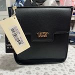 NEW Valentino Orlandi Italian Black Textured Leather Crossbody Purse & Wallet Photo 5