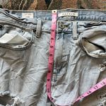PacSun  Slim Taper Jeans Light Wash Raw Hem Distressed Mid Rise Women’s 30X30 Y2K Photo 11