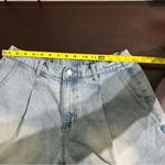 Cider Denim Shorts Sky Blue Pleated High Waist L Wide Leg Vibe Photo 6