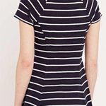 Urban Outfitters BDG Jackie A-Line Navy Blue and White Stripe Dress Photo 1