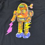 See By Chloe See By Chloé Black Robot Graphic Art Top 3/4 Sleeve Designer Tee Size L Photo 3