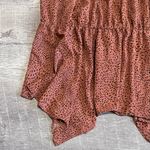 MikaRose Sierra Modest Ditsy Print Maxi Dress NEW Womens L Handkerchief Hem Boho Photo 2