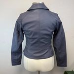 City Chic  Slate Grey Biker Jacket - New - Size 12 Photo 3