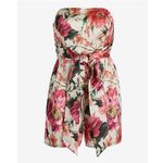 EXPRESS  Floral Satin Strapless Romper Tie Waist NWT Womens 8 Photo 10