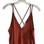 Lush Clothing Lush Women's Boho Midi Dress M Brick Reddish Brown Sleeveless Casual Photo 1