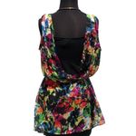 Cache  Silk Floral Tunic + Black Stretch Cami Lot 2 Top New Self Belt NWT $118 Photo 2